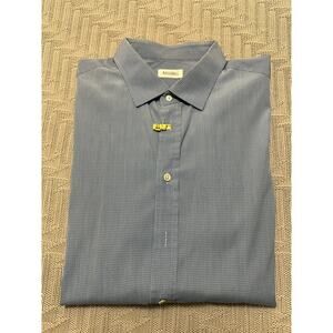 Ascot Chang blue plaid button down size L